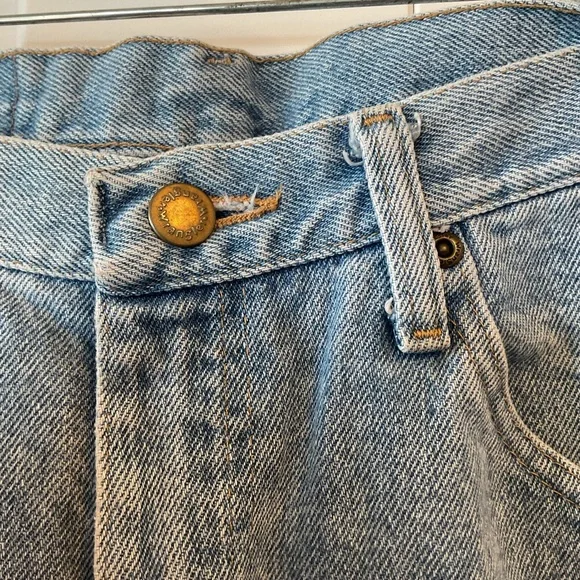 VINTAGE 90s Men’s Wrangler Light Blue Denim Pants - Picture 4 of 8